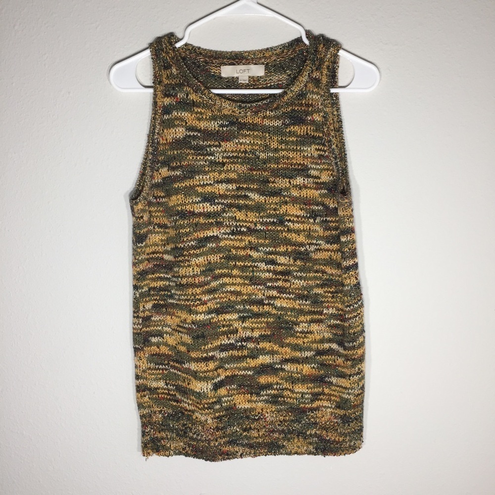 Women’s loft Tank Top Colorful Knit Vest Party